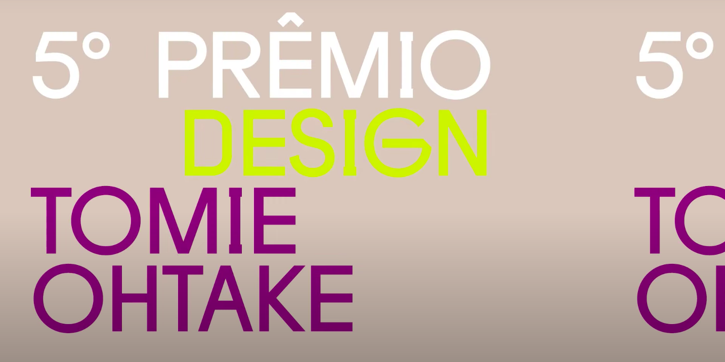 Pílulas | 5º Prêmio Design Tomie Ohtake